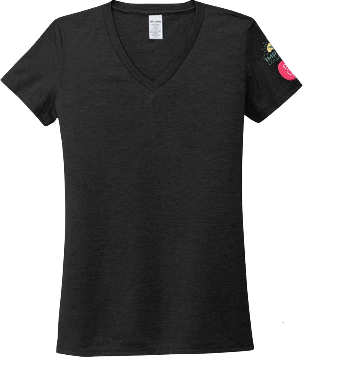 Black heather v-neck Impact Collective t-shirt